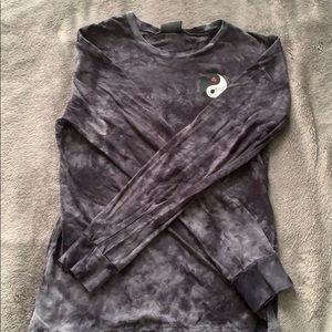 black tie dye shirt